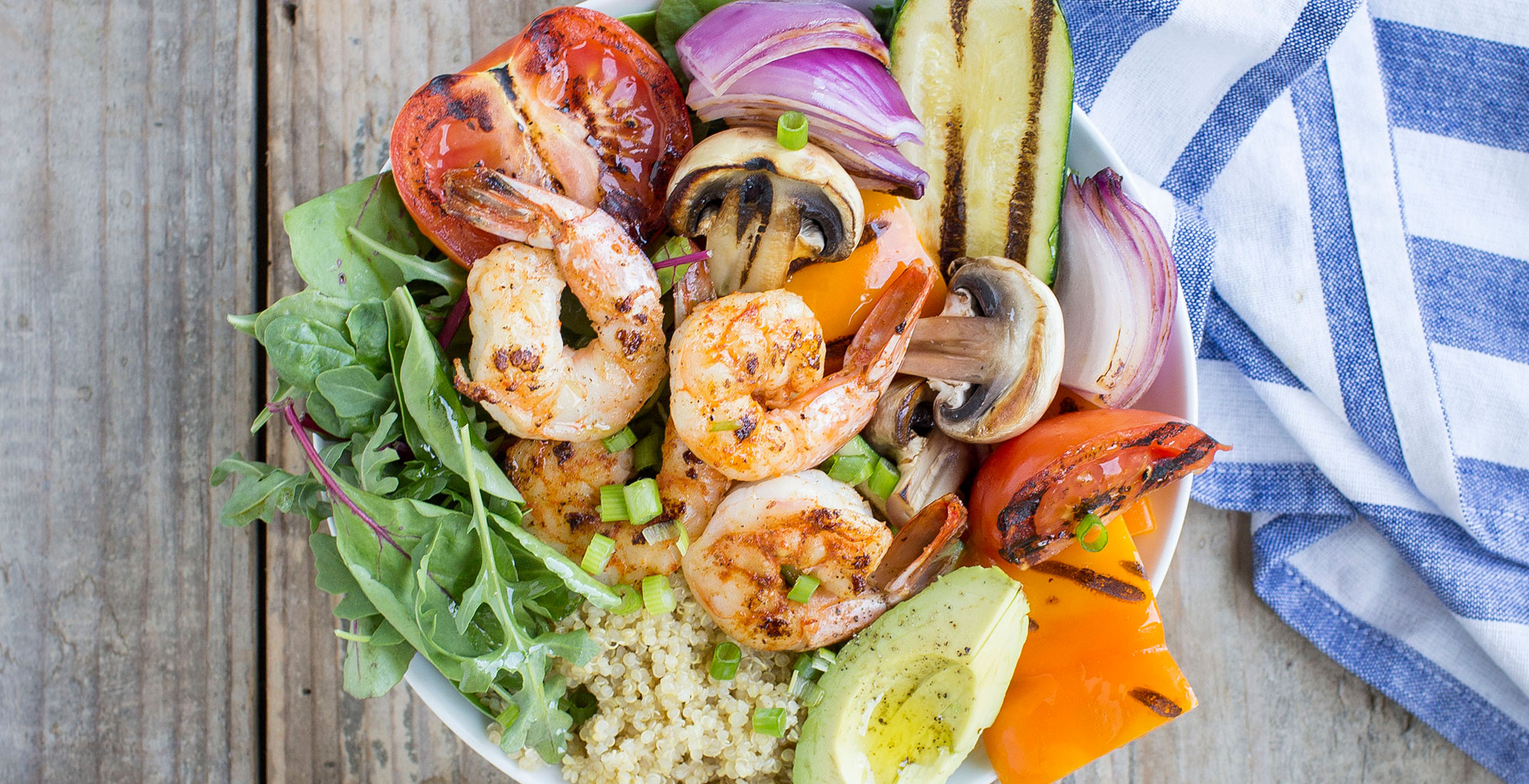 Easy Grilled Shrimp and Veggie Bowl | Pacific Foods® Recipes