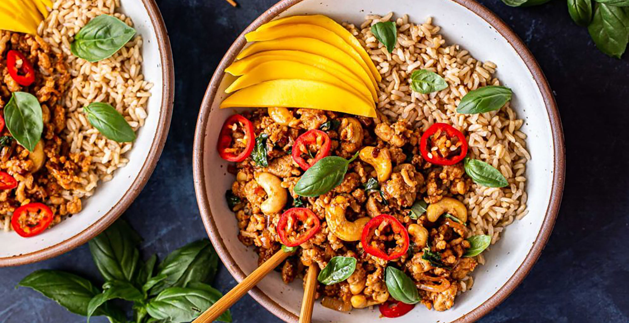 Thai Basil Chicken Bowls | Pacific Foods® Recipes