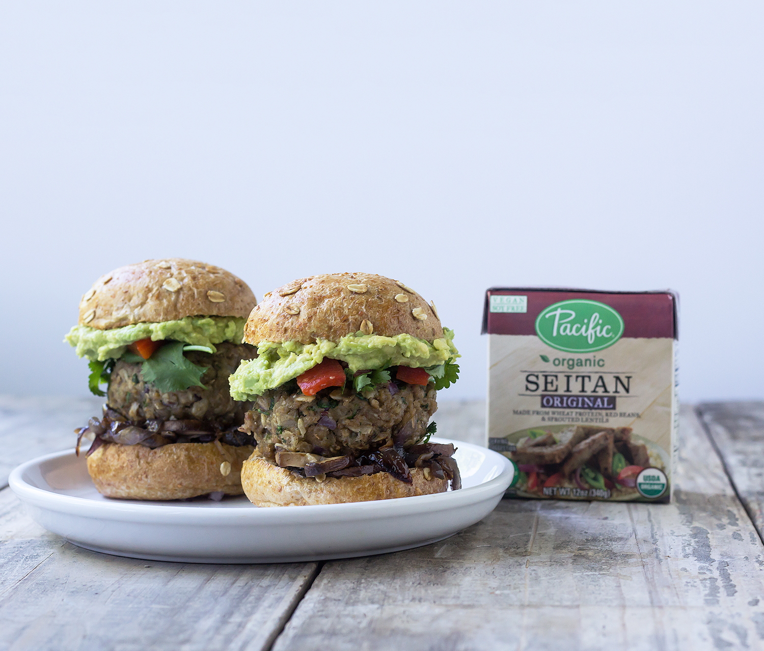 Spicy Vegan Seitan Burgers Pacific Foods