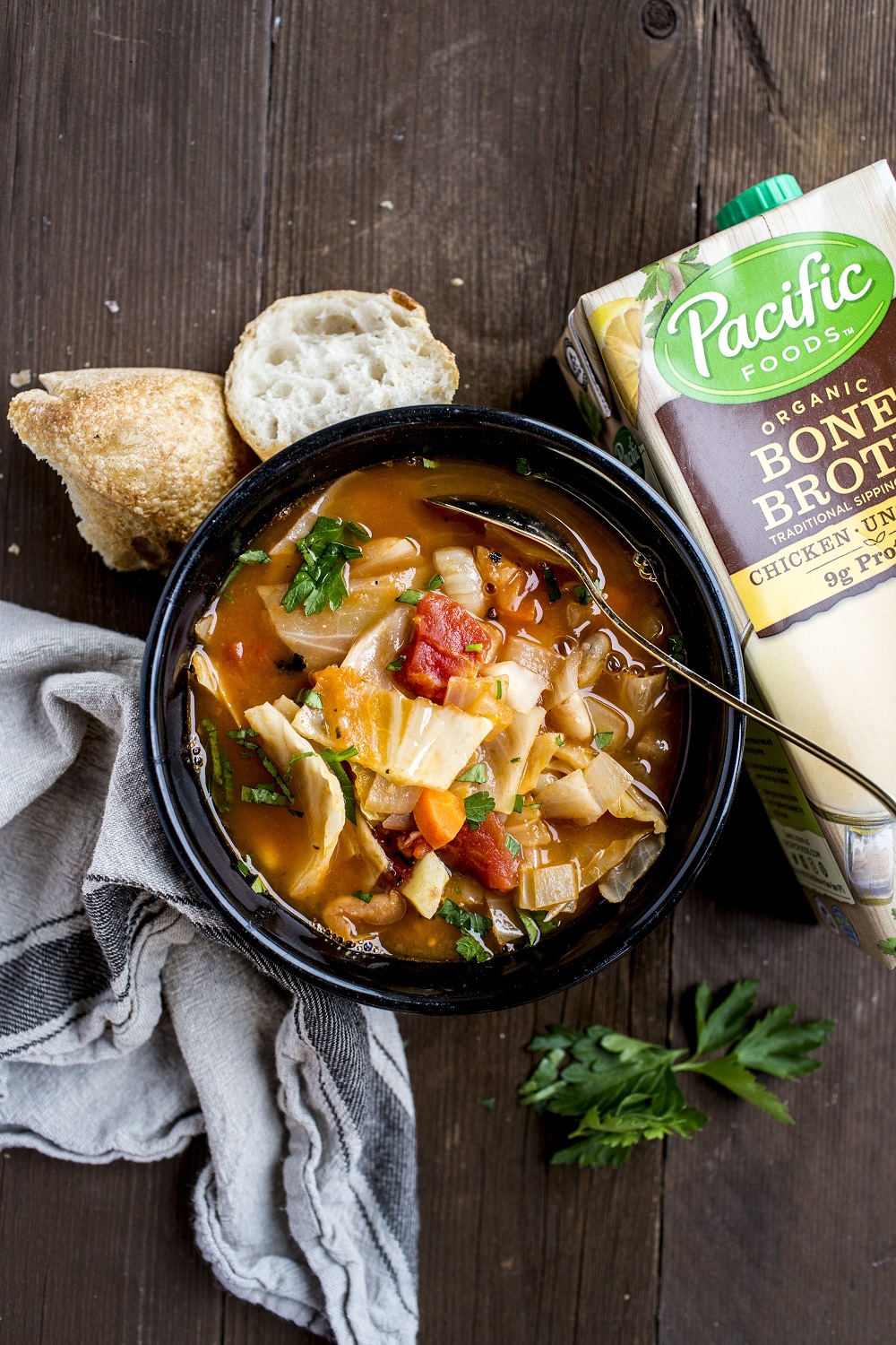 Cabbage and White Bean Soup Recipe Pacific Foods