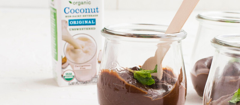 Dairy-Free Mint Chocolate Pudding