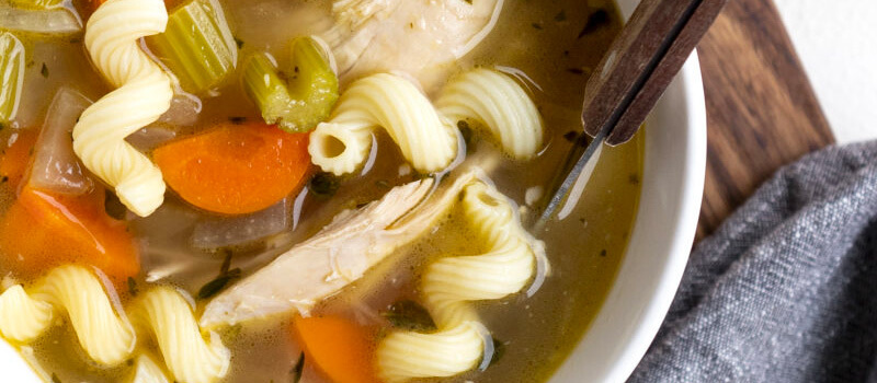 Gratefully Garlic Turkey Noodle Soup