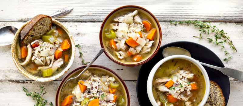 30-Minute Leftover Turkey and Rice Soup