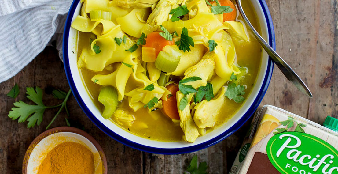 Turmeric Chicken Noodle Soup Pacific Foods