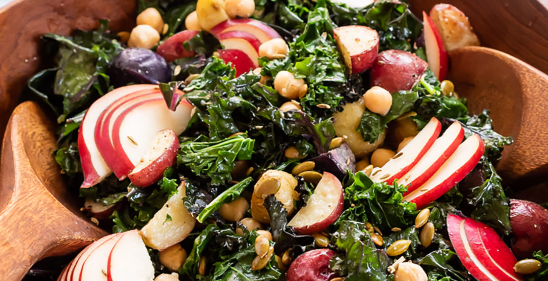 Kale Chickpea Salad with Creamy Miso Pacific Foods