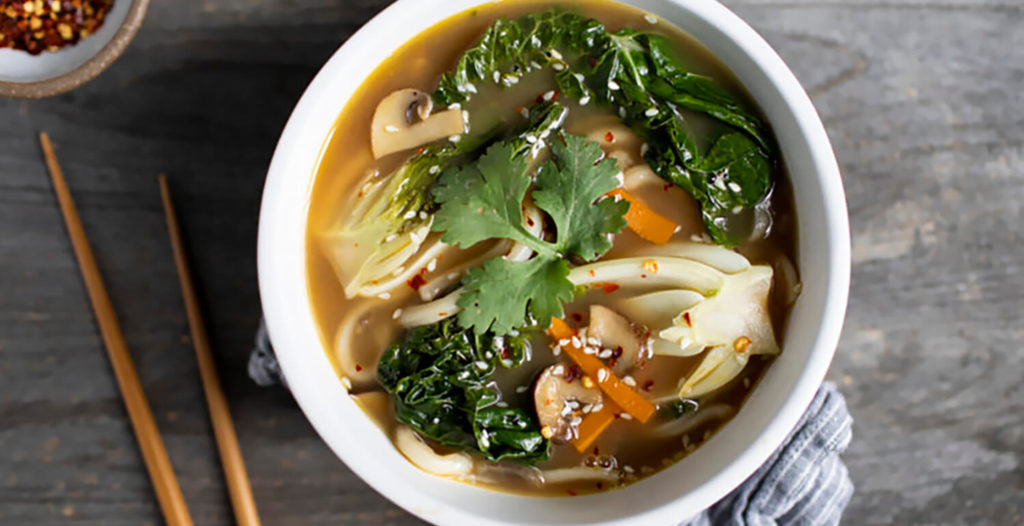 Udon Noodle Soup with Baby Bok Choy Pacific Foods